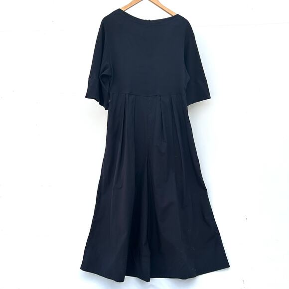 COS Wide Leg Jumpsuit Palazzo Pants Black Culottes XS Cotton Short Sleeve - Picture 3 of 13
